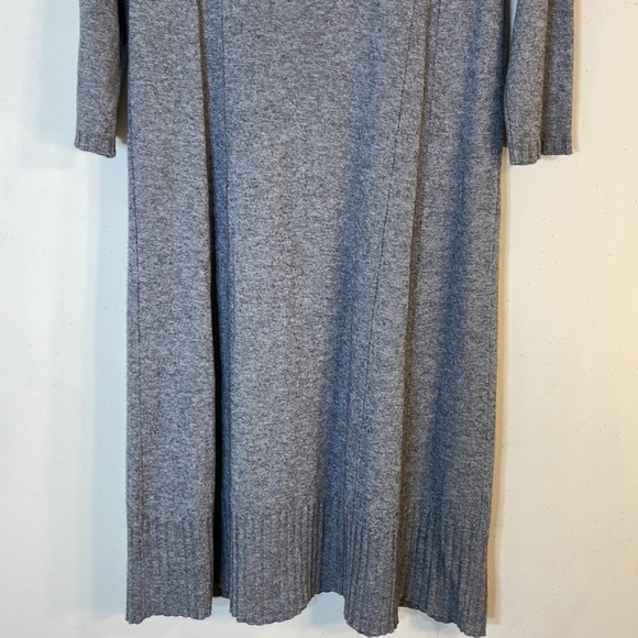 NWT. J. Jill Wool Blend A Line 3/4 Sleeve Dark Grey Sweater Dress. Small. - Picture 9 of 9
